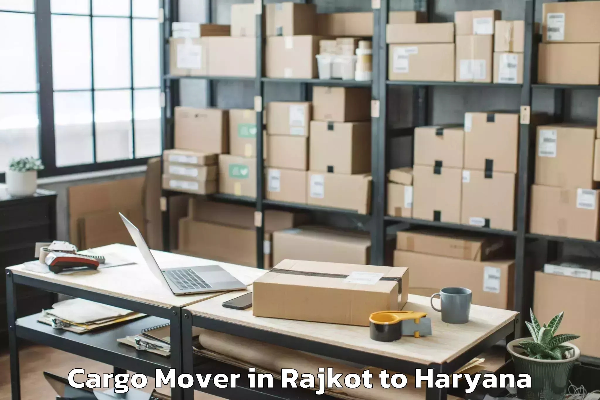 Reliable Rajkot to Pdm University Bahadurgarh Cargo Mover